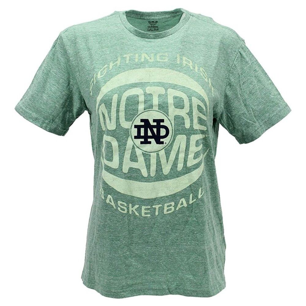 adidas Green Notre Dame Basketball Graphic Tee